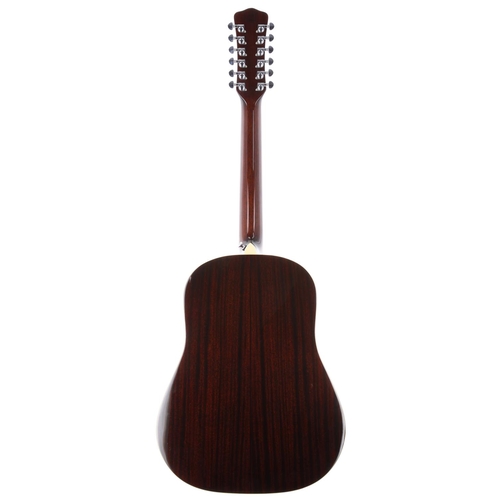 289 - Levinson Medina LJ-24-12VS twelve string acoustic guitar; Back and sides: solid sapele; Top: sunburs... 