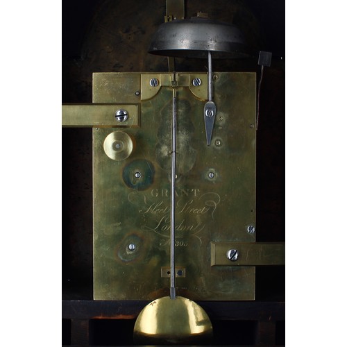 1327 - English mahogany double fusee bracket clock, the 8