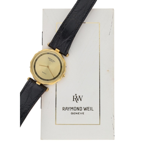 RAYMOND WEIL GENEVE 18K クォーツ腕時計 A2910 Raymond Weil Geneve Quartz 18k gold plated gentleman's dress