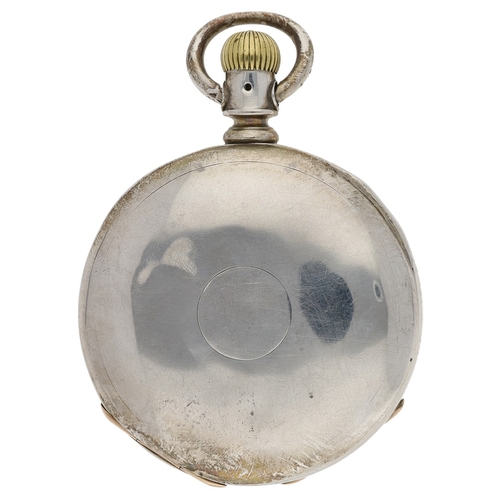 421 - Columbus Watch Company silver lever set pocket watch, no. 70528, circa 1886, the dial branded 'C H R... 