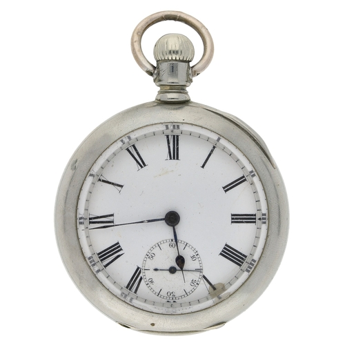 414 - Seth Thomas lever set silveroid pocket watch, the movement signed Seth Thomas, Commaston, Comm. no. ... 