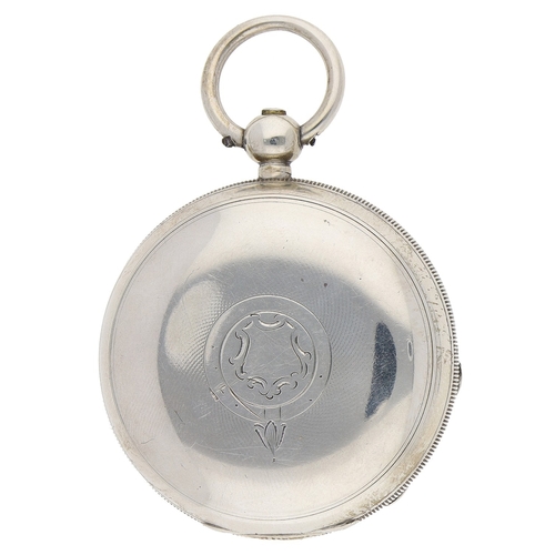 409 - American Waltham silver lever pocket watch, serial no. 7059584, circa 1894, signed movement and dial... 