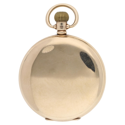419 - American Waltham 'Riverside' 9ct lever hunter pocket watch, serial no. 15063828, circa 1907, signed ... 