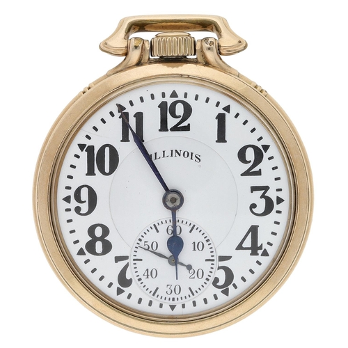 410 - Illinois Watch Co. 'Elinvar Bunn Special' Model 107 10k rolled gold lever set pocket watch, serial n... 