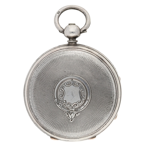 437 - Adam Burdess, Coventry - silver fusee lever pocket watch, London 1875, no. 9054, signed fusee moveme... 