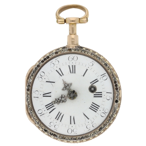 440 - Meuron Silliman & Comp, La Chaux-de-Fond - attractive Swiss late 18th century triple colour gold... 