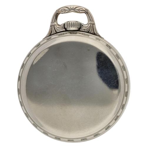 412 - Illinois Watch Co. 'Sangamo Special' 14k white gold filled lever set pocket watch, serial no. 286887... 