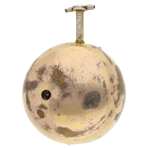 457 - Johan Bushman, London - early 18th century gilt metal pair cased verge pocket watch, signed fusee mo... 