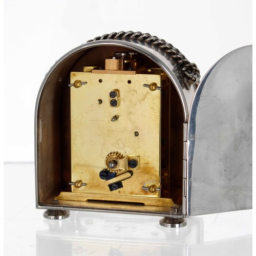 1226 - Charles Frodsham, Elizabeth II commemorative silver carriage clock, case maker TC, dated London 1980... 