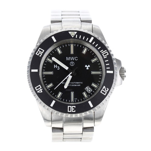 MWC Diver Automatico Acciaio Nero Zaffiro Ceramica Data Uomo Orologio No Brand