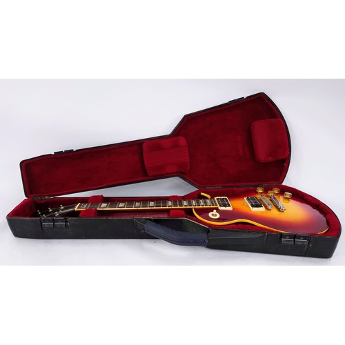 227 - Eric Clapton interest - 1971 Gibson Les Paul Deluxe electric guitar, made in USA; Body: cherry sunbu... 