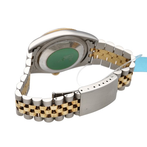 9 - (322) (9824-6-A) Rolex Oyster Perpetual Datejust stainless steel and gold gentleman's wristwatch, re... 