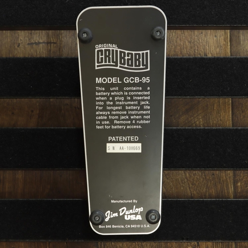 1763 - Jim Dunlop Cry Baby GCB-95 wah guitar pedal*Please note: Gardiner Houlgate do not guarantee the full... 