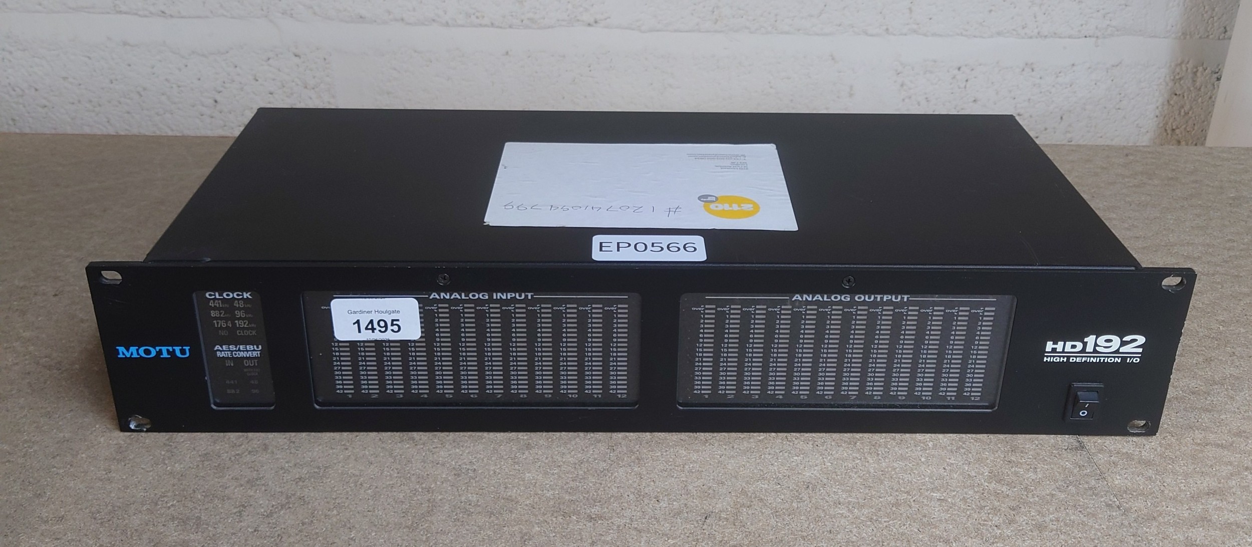 Motu HD192 audio interface rack unit*Please note: Gardiner Houlgate do ...