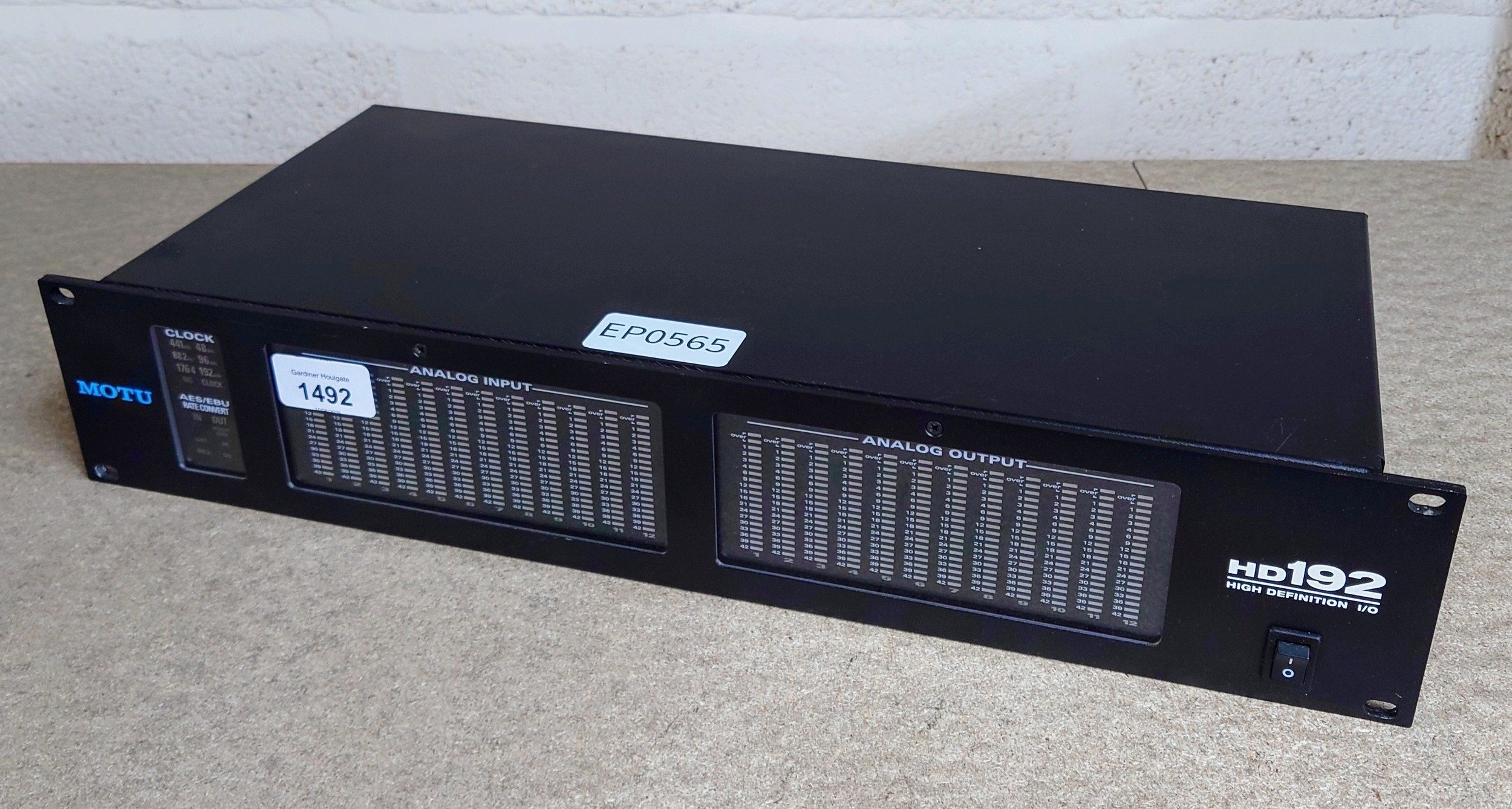 Motu HD192 audio interface rack unit*Please note: Gardiner Houlgate do ...
