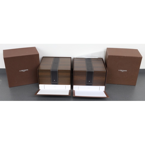 Two Longines 'The Longines Legend Diver Watch' wristwatch boxes, with ...