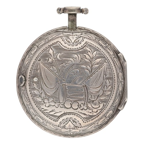 33 - George Prior, London - small silver pair cased verge pocket watch made for the Turkish Market, No. 2... 