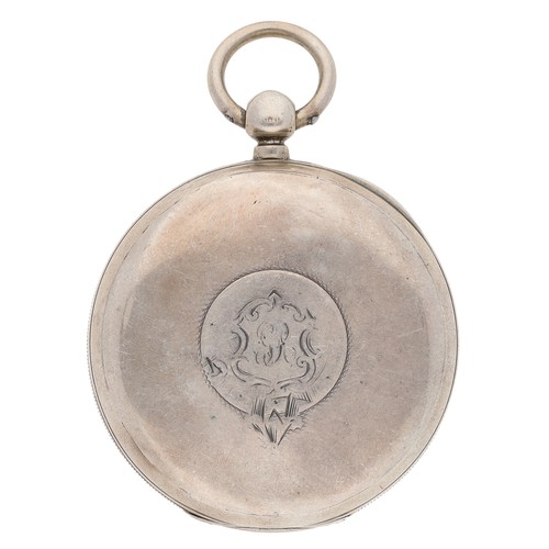 17 - J.W. Benson, London - 'The Ludgate' silver lever pocket watch, London 1895, No. 4658, signed three-q... 