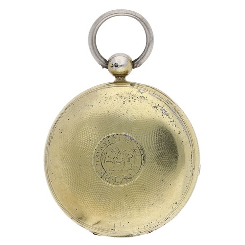 26 - Charles Frodsham, London - Early Victorian silver gilt fusee lever pocket watch, London 1838, No. 10... 
