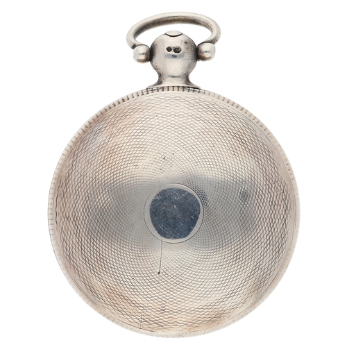 37 - French, Royal Exchange, London - George III silver cylinder hunter pocket watch, London 1813, No. 87... 