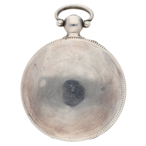 37 - French, Royal Exchange, London - George III silver cylinder hunter pocket watch, London 1813, No. 87... 