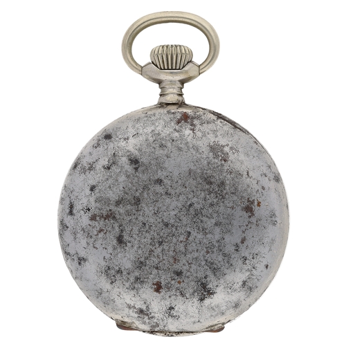 38 - Hebdomas Patent - 8 Days Calendar gunmetal pocket watch with rare sweeping centre seconds, signed wh... 