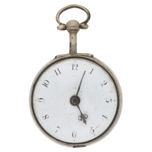61 - Thos Howard, London - George III silver gilt and horn pair cased verge pocket watch, London probably... 