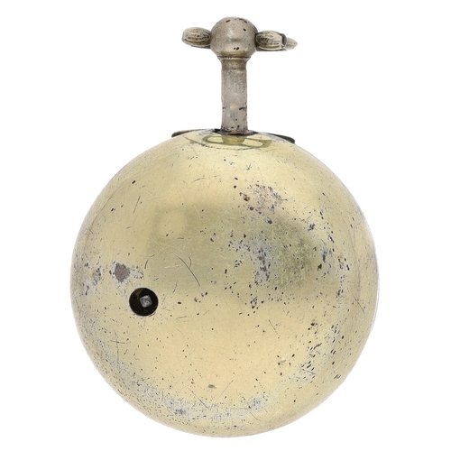 61 - Thos Howard, London - George III silver gilt and horn pair cased verge pocket watch, London probably... 