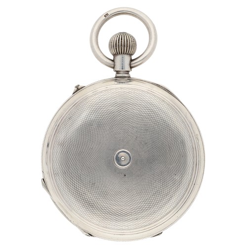 46 - Stuart Dawson & Co, Liverpool and London - Victorian silver top wind hunter pocket watch, London... 
