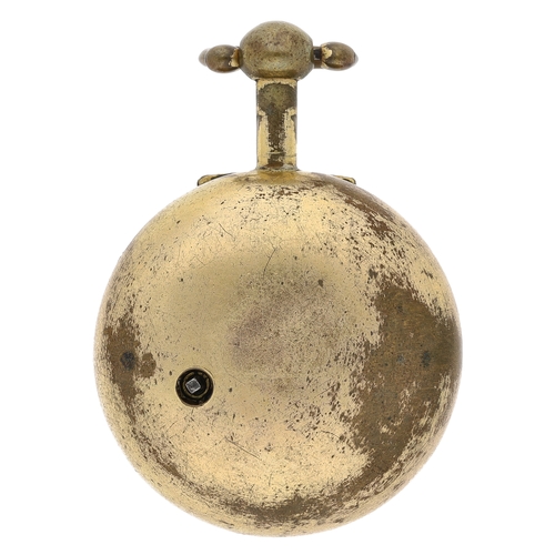 57 - George Taylor, London - English 18th century gilt metal and tortoiseshell verge pocket watch, circa ... 