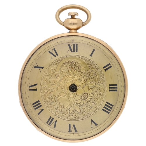 50 - Gounouilhou & Francois A Geneva&nbsp;- 18ct quarter repeating ruby cylinder pocket watch with in... 