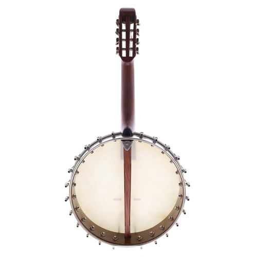 2535 - Rare Barnes & Mullins eight string mandolin banjo, with 12