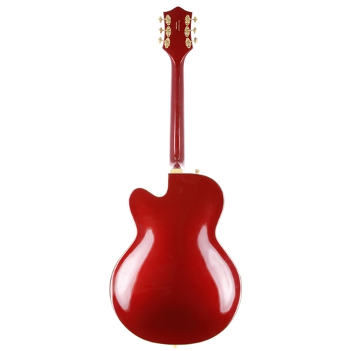 14 - Gretsch Electromatic G5420TG hollow body electric guitar, made in Korea; Body: red metallic finish, ... 