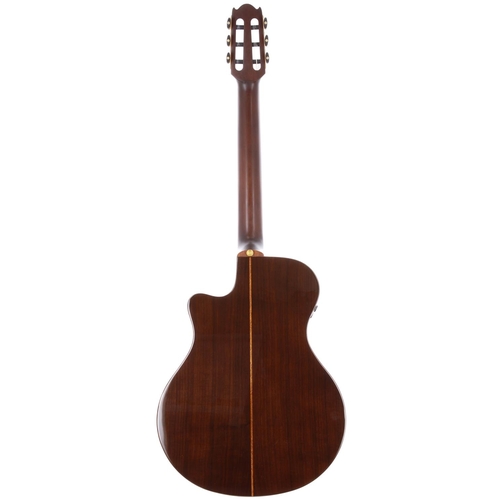 23 - 2020 Yamaha NTX3 nylon string electro-acoustic guitar, made in China; Back and sides: rosewood; Top:... 