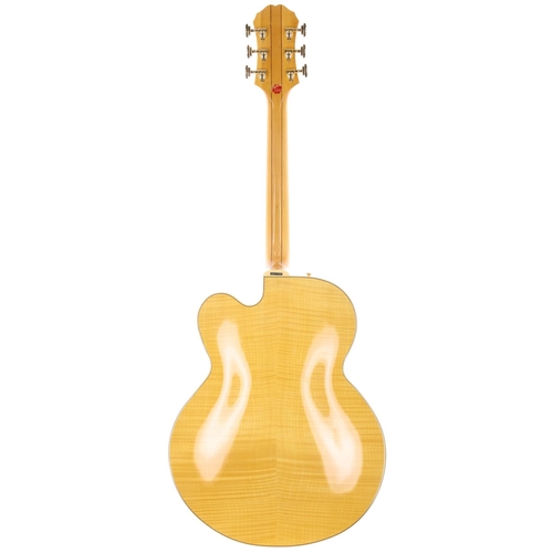 25 - Epiphone Elitist Broadway hollow body electric guitar, made in Japan, circa 2009; Body: natural fini... 