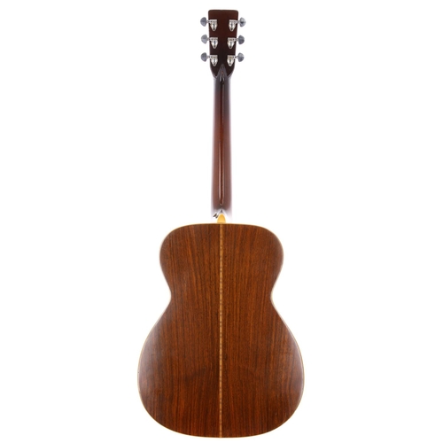 9 - 1974 C.F Martin 000-28 acoustic guitar, made in USA; Back and sides: Indian rosewood, evidence of re... 