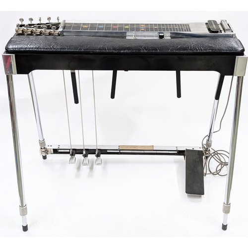 54 - Emmons SD10 pedal steel guitar, with single ten string neck and three pedal levers, within original ... 