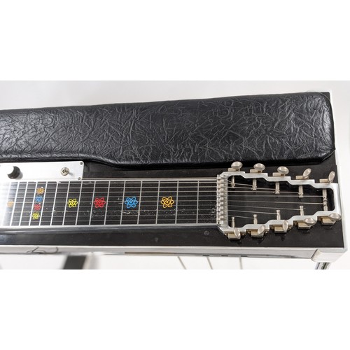 54 - Emmons SD10 pedal steel guitar, with single ten string neck and three pedal levers, within original ... 