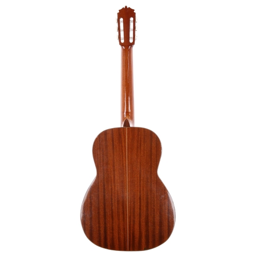 2109 - 1976 José Ramirez Tomas Model 2C classical guitar, made in Spain; Back and sides: laminated mahogany... 