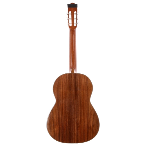 2111 - 1980 Michael Vanden classical guitar, made in England; Back and sides: Indian rosewood, a few light ... 