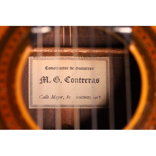 2114 - The Granary Collection - 1967 Manuel Contreras classical guitar, made in Madrid, Spain; Back and sid... 