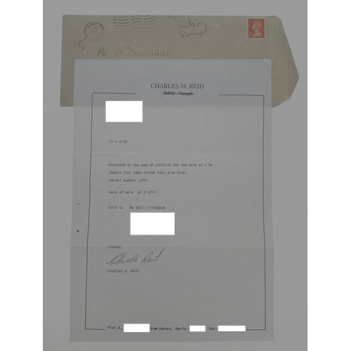 507 - Jimmy Page (Led Zeppelin) - 1957 Gretsch Chet Atkins 6120 electric guitar, made in USA, serial no. 2... 