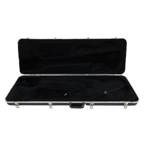 1380 - Oblong bass guitar hard case with Precision type interior