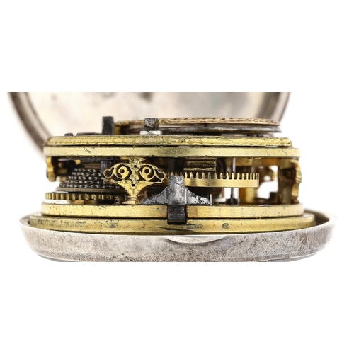 33 - George Prior, London - small silver pair cased verge pocket watch made for the Turkish Market, No. 2... 