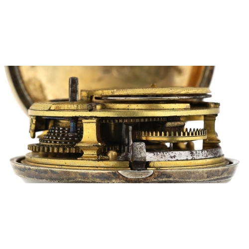 61 - Thos Howard, London - George III silver gilt and horn pair cased verge pocket watch, London probably... 