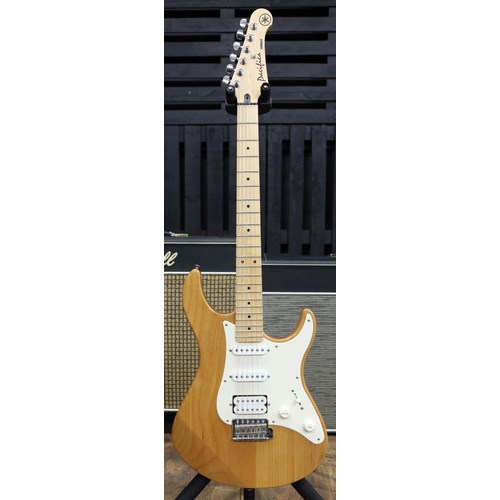 608 - Yamaha Pacifica 112M electric guitar, made in Taiwan, natural finish, within Freestyle Case Company ... 
