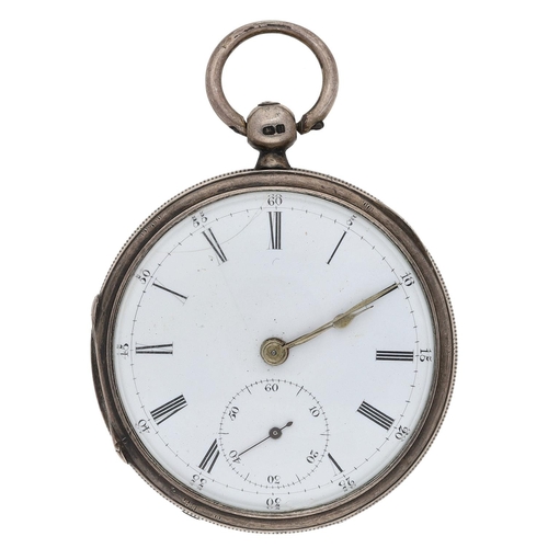 Joseph Marsh, St. Helens - Victorian silver fusee lever pocket watch ...