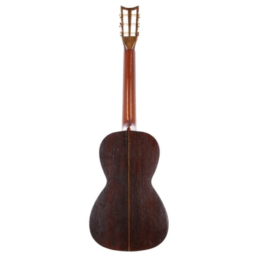 2132 - Antique guitar by Guiot, made in London, England, 1847, signed on the neck block; Back and sides: ro... 