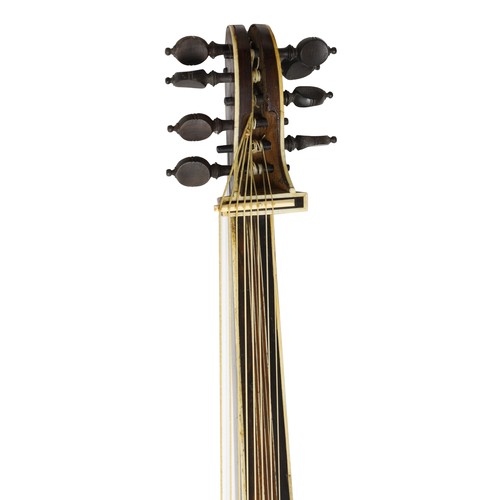 2551 - Fine and rare Italian chitarrone made in the first half of the 17th century, attributed to Wendelin ... 