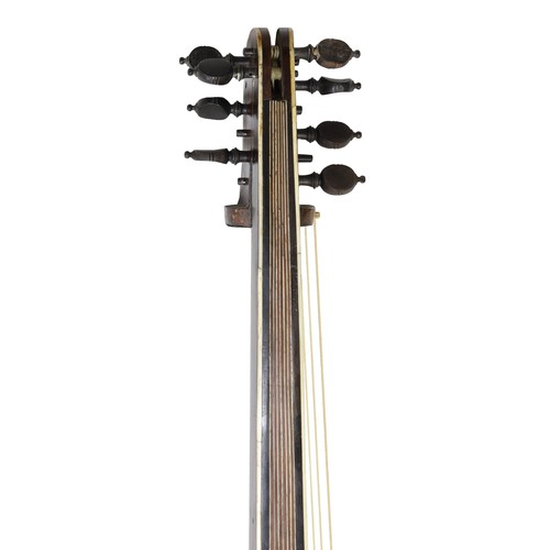 2551 - Fine and rare Italian chitarrone made in the first half of the 17th century, attributed to Wendelin ... 